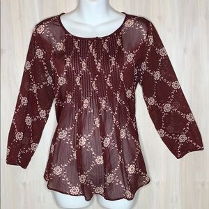 ⭐️ OLD NAVY MEDIUM SHEER BLOUSE MAROON